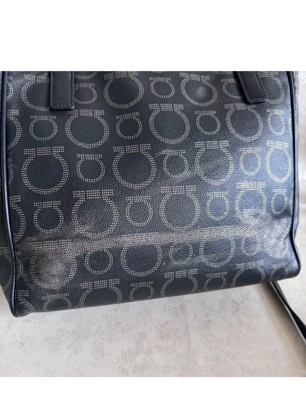 Salvatore Ferragammo Tote Bag with Matching Pouch
